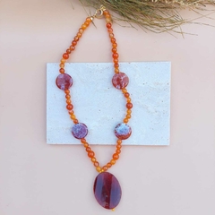 COLAR ÁGATA LARANJA na internet