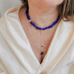 COLAR HOWLITA ROXA PINGENTE LUZ