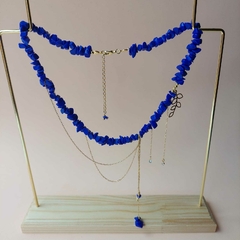 Imagem do COLAR HOWLITA ROXA PINGENTE LUZ