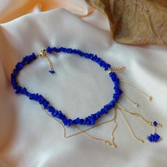 COLAR HOWLITA ROXA PINGENTE LUZ