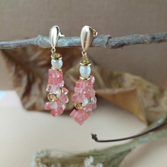 BRINCO QUARTZO ROSA - comprar online