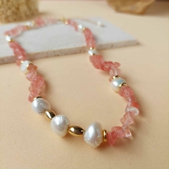 COLAR QUARTZO ROSA - comprar online