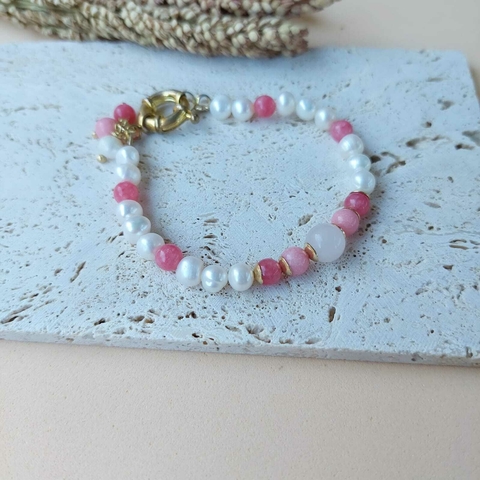 PULSEIRA PÉROLA E CALCEDÔNIA