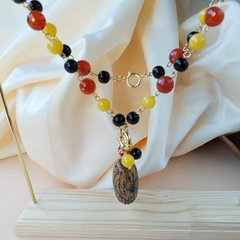 COLAR MURANO E ÁGATA