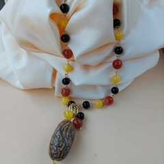 COLAR MURANO E ÁGATA - Primajoia