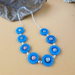 COLAR JADE AZUL na internet