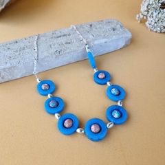 COLAR JADE AZUL - Primajoia