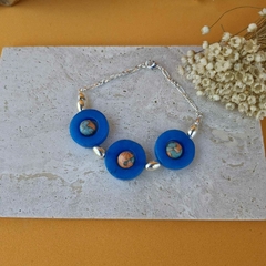 PULSEIRA JADE AZUL na internet