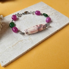 PULSEIRA ÁGATA ROSA - Primajoia