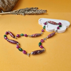 COLAR ÁGATA ROSA - Primajoia