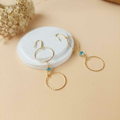 BRINCO OURO E CRISTAL