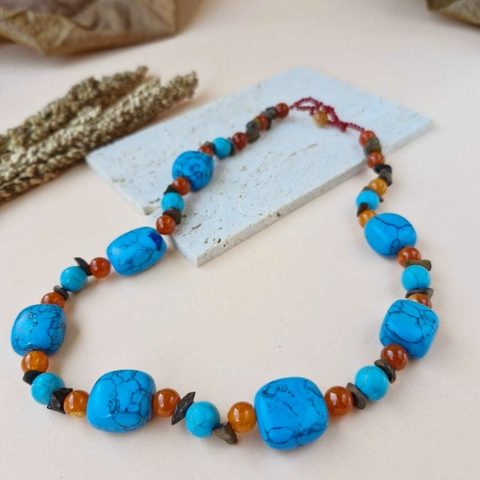 COLAR HOWLITA E ÁGATA