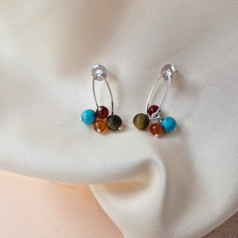 BRINCO CALCEDÔNIA E ÁGATA LARANJA