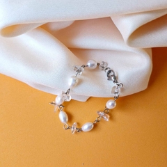 PULSEIRA PÉROLA E CRISTAL - comprar online