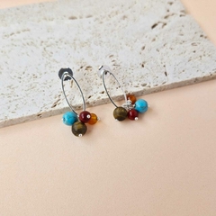 BRINCO CALCEDÔNIA E ÁGATA LARANJA - comprar online