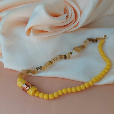 COLAR MURANO AMARELO