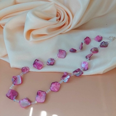 COLAR MADREPÉROLA ROSA - comprar online