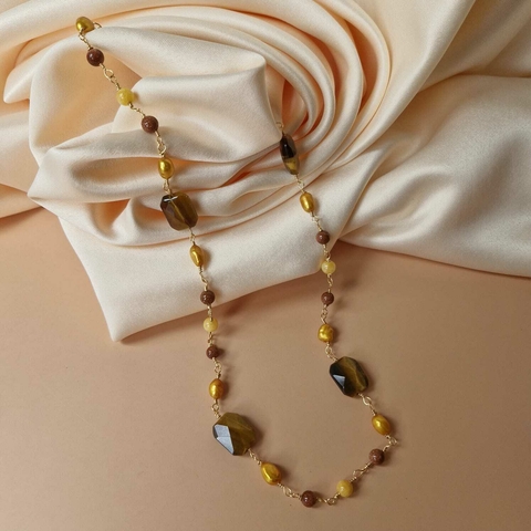 COLAR PÉROLA AMARELA