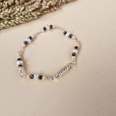 PULSEIRA CRISTAL E PÉROLA - comprar online