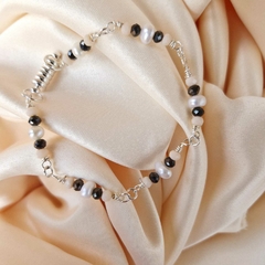 PULSEIRA CRISTAL E PÉROLA - Primajoia