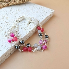 PULSEIRA HEMATITA E JADE - comprar online