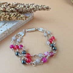 PULSEIRA HEMATITA E JADE - Primajoia