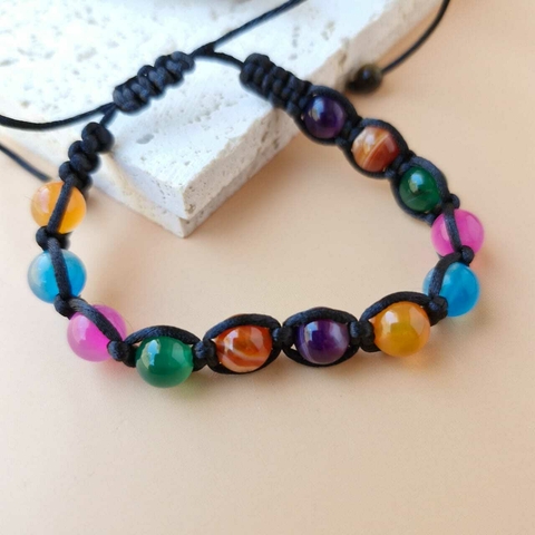 PULSEIRA ÁGATAS COLORIDAS