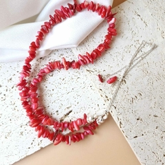 VENDIDO-COLAR MADREPERÓLA VERMELHA