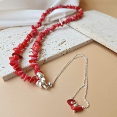 VENDIDO-COLAR MADREPERÓLA VERMELHA - comprar online