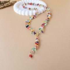 COLAR COLORIDO CASCALHO na internet