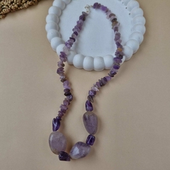 COLAR CASCALHO AMETISTA - comprar online