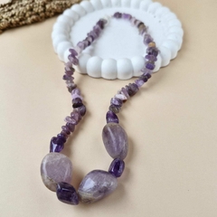 COLAR CASCALHO AMETISTA na internet