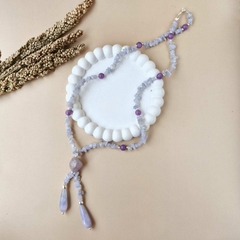 COLAR ÁGATA CELESTE - comprar online