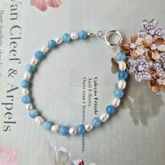 Imagem do PULSEIRA CALCEDÔNIA E PÉROLA