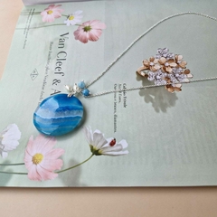 COLAR ÁGUA MARINHA - loja online