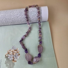 COLAR CASCALHO AMETISTA - Primajoia