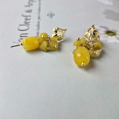 BRINCO BARRIL JADE AMARELO - loja online