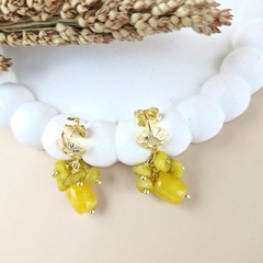 BRINCO BARRIL JADE AMARELO