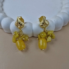 BRINCO BARRIL JADE AMARELO - Primajoia