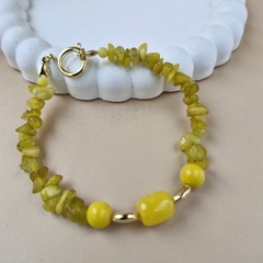 PULSEIRA BARRIL JADE AMARELO