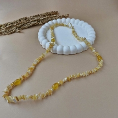 COLAR CASCALHO MADREPÉROLA