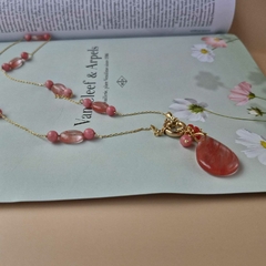 COLAR CALCEDÔNIA E CRISTAL