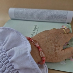 PULSEIRA CALCEDÔNIA E CRISTAL - loja online