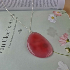 COLAR PEDRA NATURAL GOIABA - comprar online