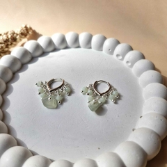 BRINCO CASCALHO JADE VERDE - Primajoia