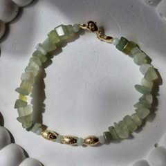 PULSEIRA CASCALHO JADE OLIVA - Primajoia