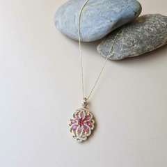 COLAR ROSA BRILHANTE - comprar online