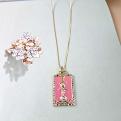 COLAR ROSA BRILHO - Primajoia