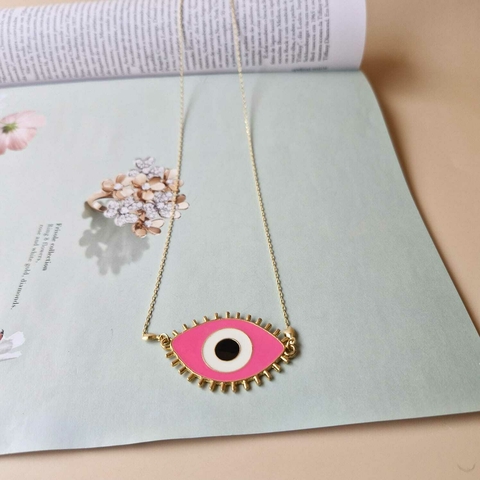 COLAR OLHO GREGO PINK - comprar online