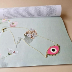 COLAR OLHO GREGO PINK - Primajoia